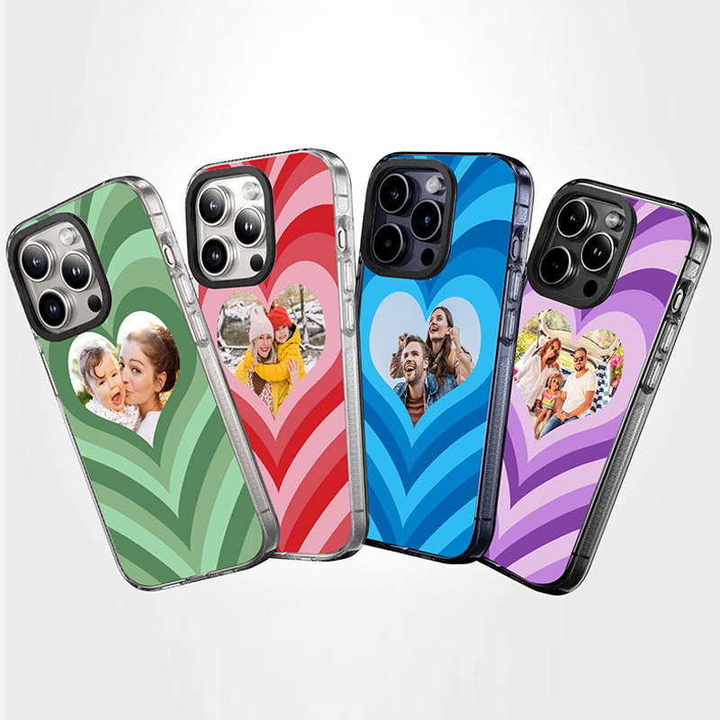 Aesthetics photo heart phone case