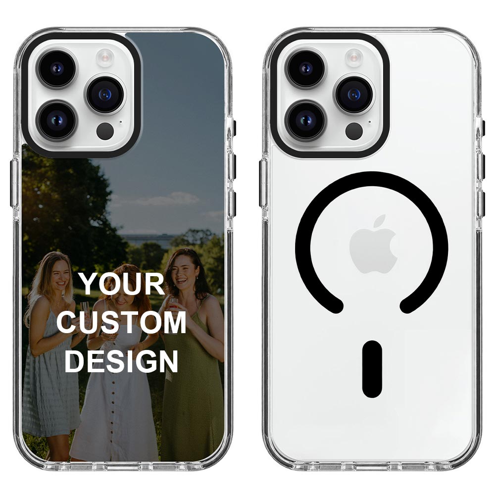 Custom for iPhone 14 Pro Max Clear Magnetic Case