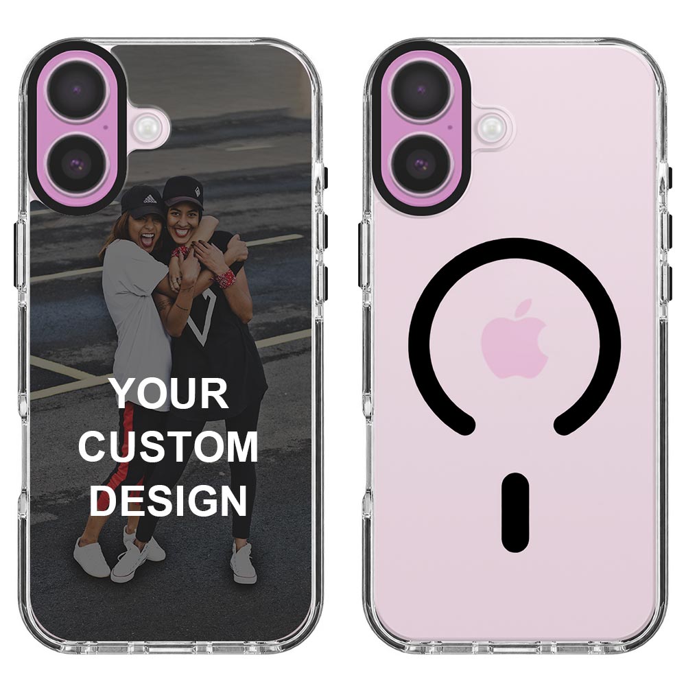 Custom for iPhone 16 Clear Magnetic Case