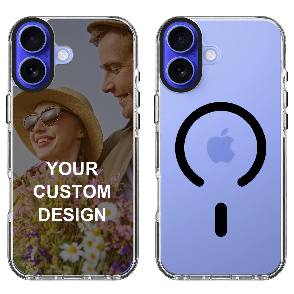 Custom for iPhone 16 Plus Clear Magnetic Case