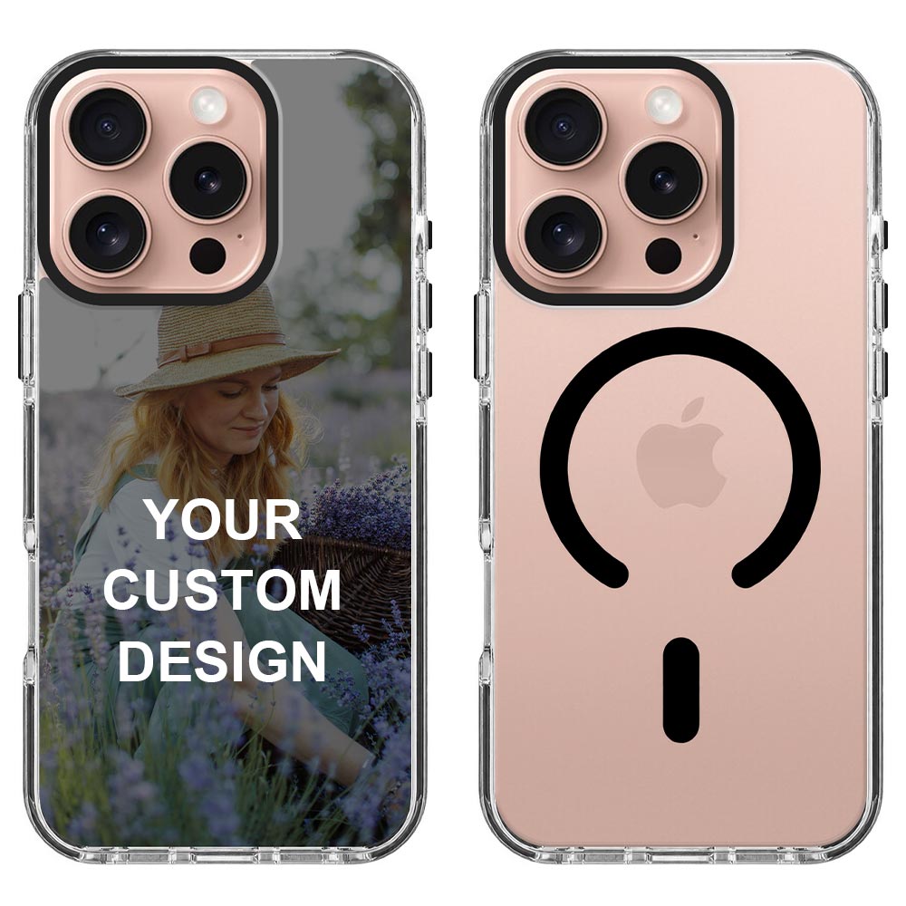 Custom for iPhone 16 Pro Clear Magnetic Case
