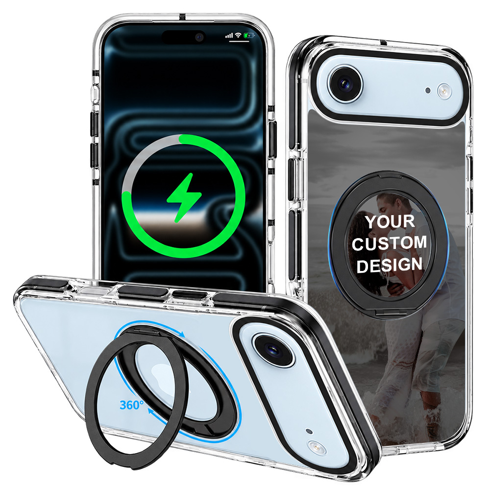 Custom for iPhone Air ClearSpin Stand Case
