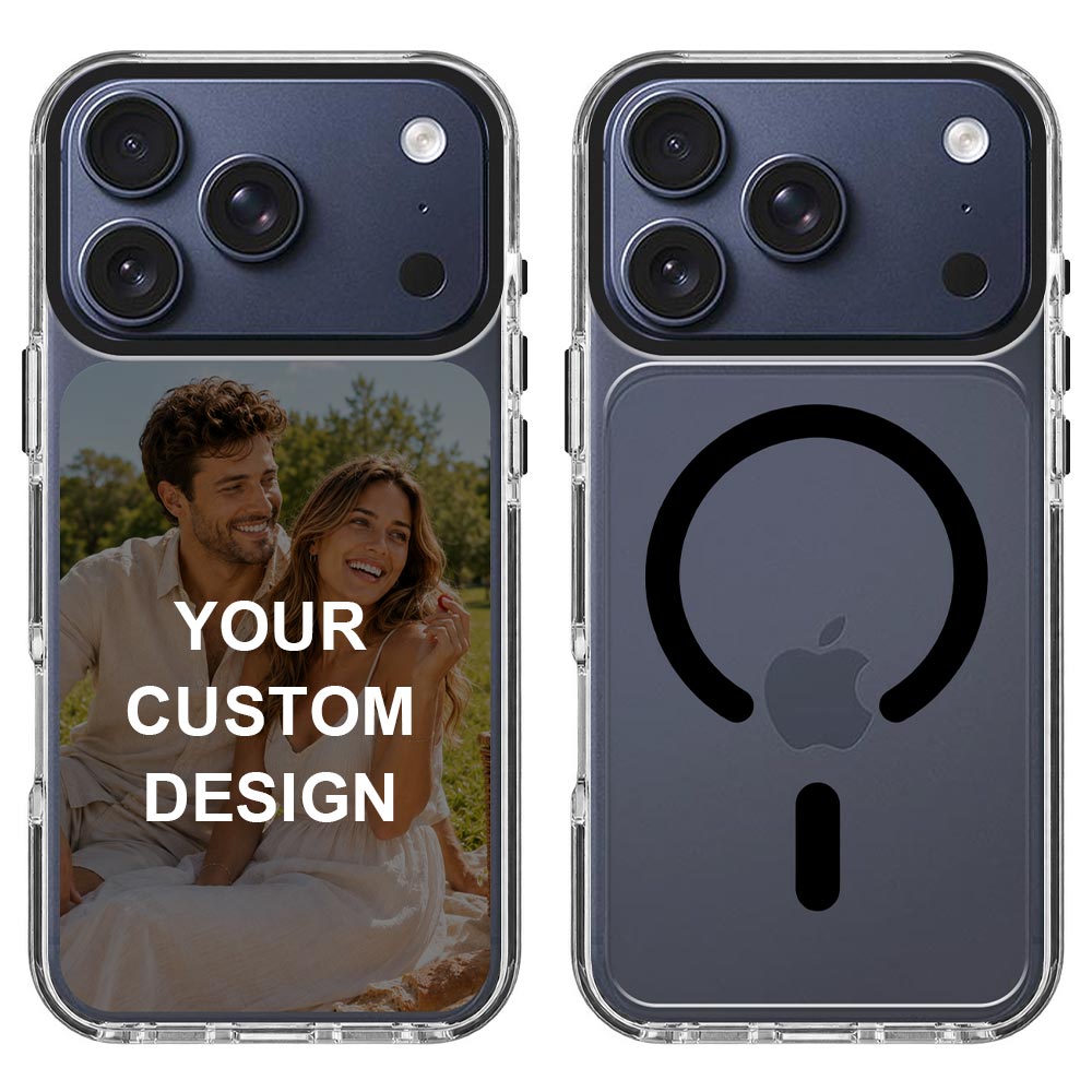 Custom for iPhone 17 Pro Clear Magnetic Case