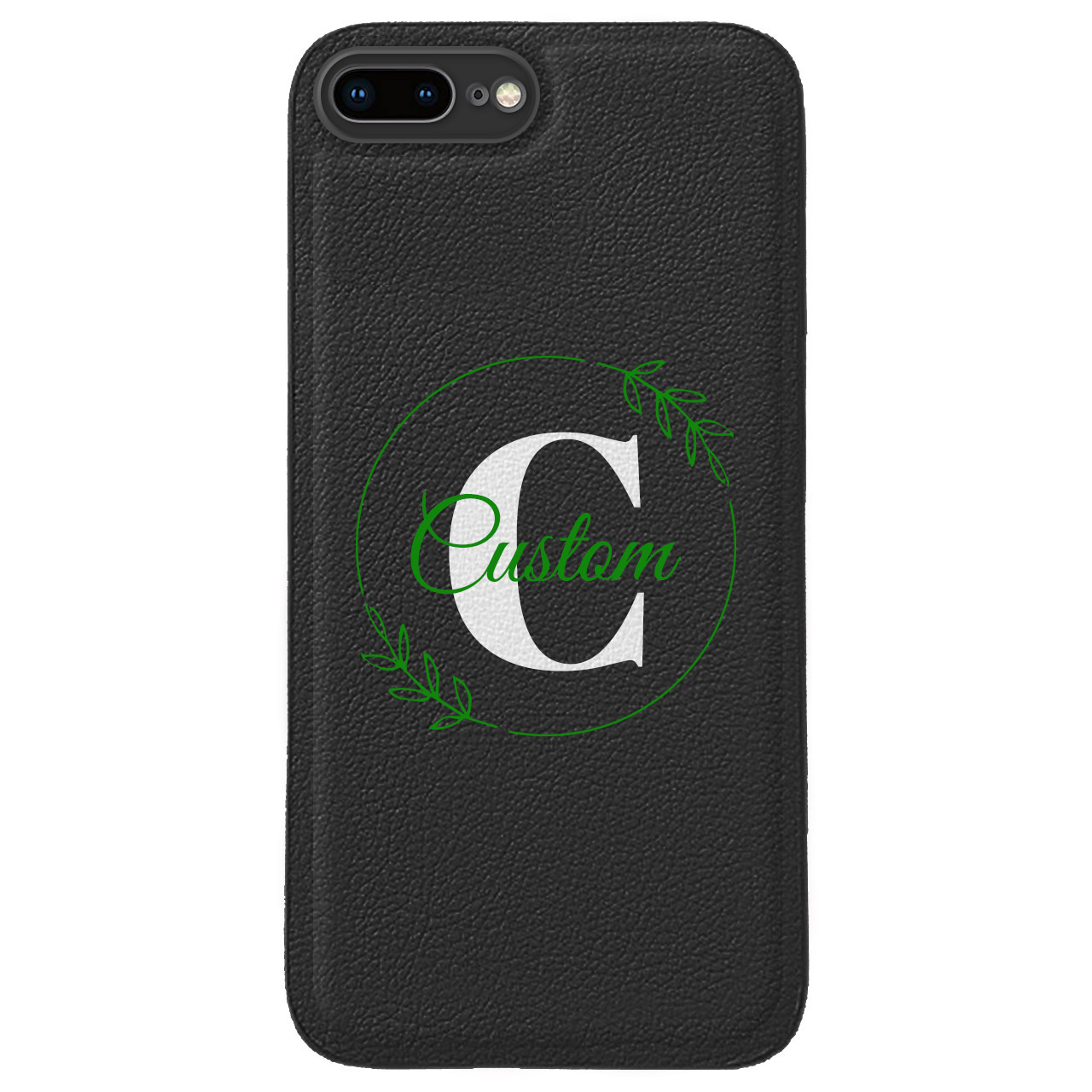 Custom for iPhone 7 Plus Cute Leather Case